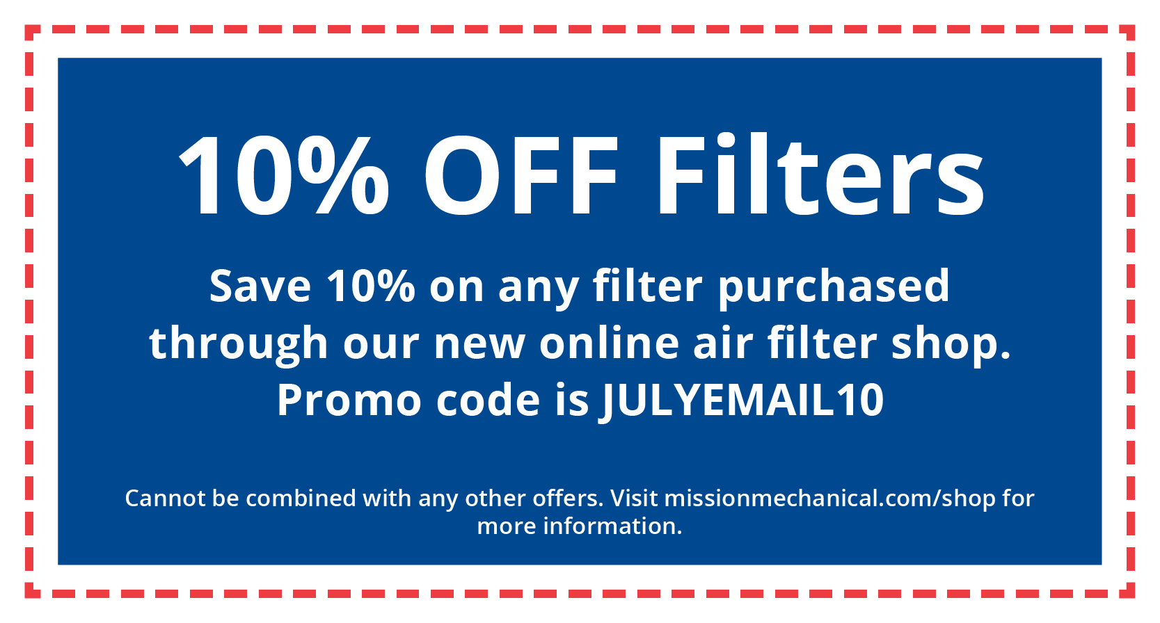 10% Off Air Filters