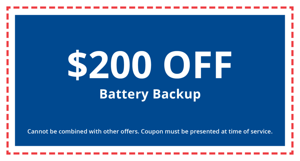 $200 Off Battery Backup